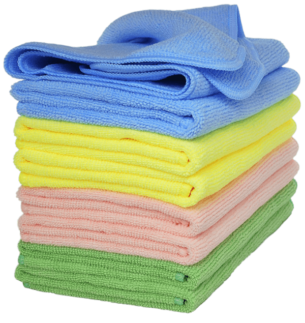 Microfiber Cleaning Cloth - 12" x 12" Yellow, 12/pack