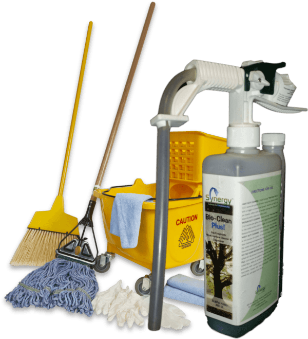 Synergy BioClean Plus - All Surface Cleaner with Enzymes, 3 x 2L Bottles/Case