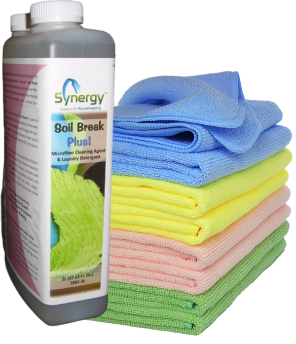 Synergy Soil Break - Biofilm Elimination Cleaner for Microfiber, 3 x 2L Bottles/Case