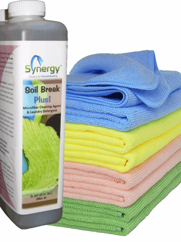 Synergy Soil Break_2L Synergy Soil Break - Biofilm Elimination Cleaner for Microfiber, 3 x 2L Bottles/Case