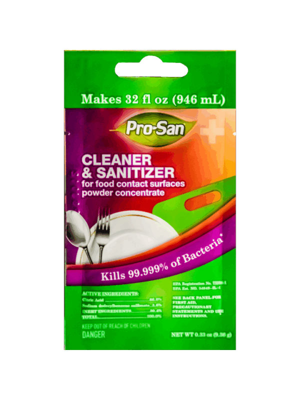 Pro-San L Antibacterial Refills - yields 32oz